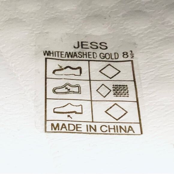 Vintage Havana White Sneakers Gold Star Jess Size 8.5 NEW - Picture 11 of 15